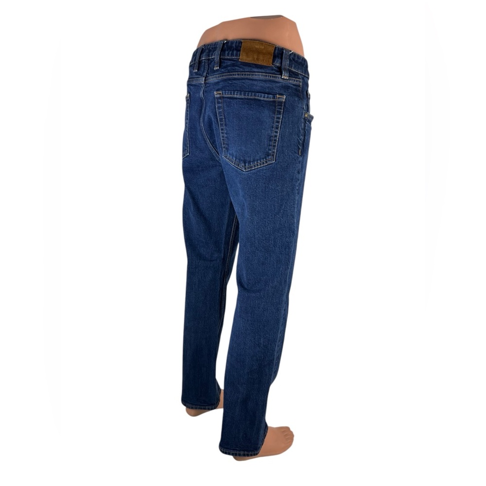 Tecovas Mens 36 x 30 Jeans Ranch Straight Dark Blue Denim Western Cotton Stretch - Picture 5 of 11
